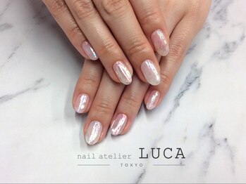 ネイルアトリエルカ(nail atelier LUCA)/W-91 大人可愛い氷ネイル