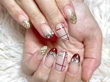 チャーピーネイル(CHIRPY NAIL)/チェック*ボルドー*120min