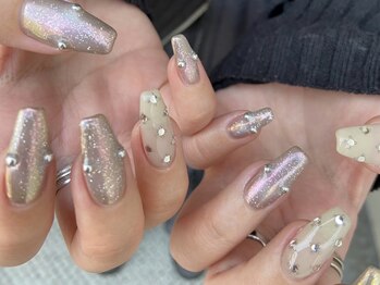 アイ ネイルズ 天神店(I nails)/オーロラフラッシュ ¥8300