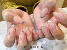 ラメフレンチネイル