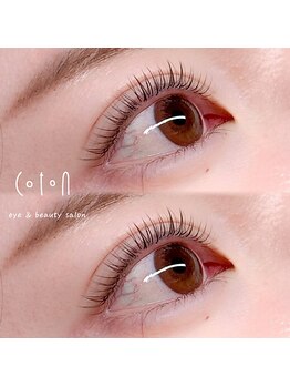 コトンアトリエ アイ アンド ビューティー(COTON atelier eye & beauty)の写真/当店大人気【パリエク】フラットラッシュ《マスカラ要らずの自然で綺麗な仕上がり*アイライナー効果も◎》