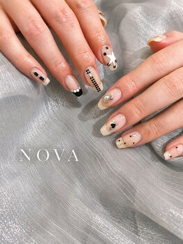 ノヴァ(NOVA)の写真/【定額デザイン￥6500】シンプルから個性派まで幅広く種類が豊富♪カラー変更OK。