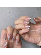 ルート12/ガラスフレンチネイル