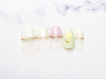 池袋ネイルサロン イイネイル(Ee-Nail)/チェツク＆チューリップ初￥6980