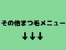 ここから、その他まつげメニューになります！