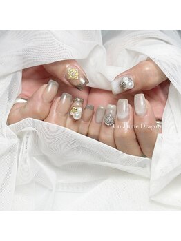 アン ジョーヌドラゴ/【自爪ネイル】アシメネイル