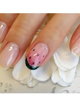 ヘアー ユニバース(HAIR UИIVERS)/スイカネイル☆