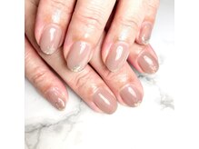イーエフネイル(ef-nail)の雰囲気(シンプルなグレージュのデザインです♪)