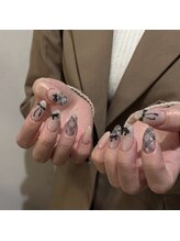 アイネイル 小倉(ai nail)/ribbon×check