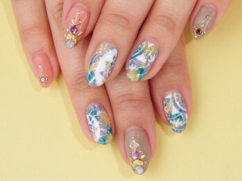 ネイルサロン ドレリッチ 大宮店(drerich)/エスニックレースネイル
