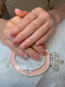 ヘブン ネイル 鶯谷(HEAVEN Nail)/かわいくて優しいデザイン