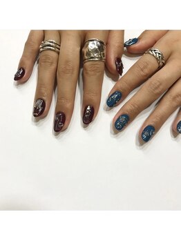 苑琳爪工(erin nail)/ひと癖ニュアンスワイヤーネイル