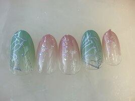 バタフライネイル