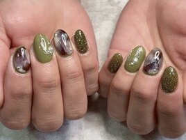 ピスタチオニュアンスネイル