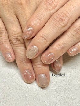ル ソレイユ(Le soleil)/お呼ばれネイル　byあやか