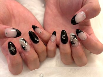 フリープ タクタ(freep tacta)/モノトーンフレンチ/ムーン/黒