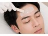 男性【爽やかアップバング】眉スタイリング＋おでこワックス￥9500→￥8500