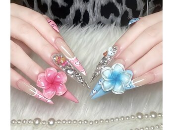 ネムネイルスタジオ 京都店(NEM.nailstudio)の写真/「周りの友達と差をつけたい!」そんな方にオススメ◎目を惹く華やかなデザインなら”NEM.”にお任せ♪