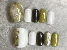 カラネイル 南森町店(calla nail)/フットネイル　ニュアンス　