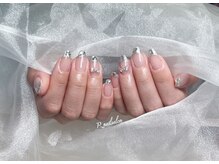 アール ネイルサロン/SNS大人気ガラスフレンチ￥6980