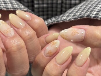 #色鉛筆ネイル#リボンネイル