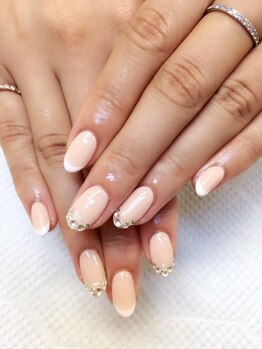 ネイルアンドアイラッシュサロン レア 千葉店(Lea)/◆シンプルフレンチネイル◆