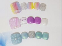 ティーエヌ 名古屋矢場町店/フット　デザインネイル￥6980