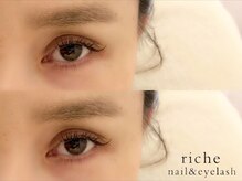 リシェ ネイル アンド アイラッシュ(riche)/フラットラッシュ120本　6000円
