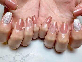 エンジェルガーデンネイル 池袋店(Angelgarden nail)/ピンク|桜ネイル
