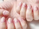 【定額】¥8,250 桜ネイル