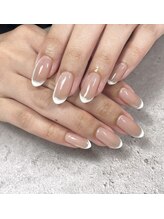 バーガンディ(BURGUNDY)/フレンチネイル