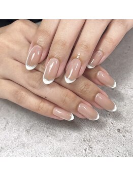 バーガンディ(BURGUNDY)/フレンチネイル