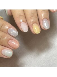 パステルカラーネイル