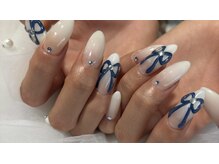 エミュレ(emure.)/ぷっくりリボンネイル