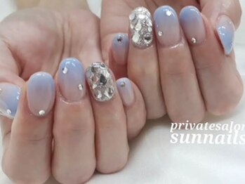 サンネイルズ(sun nails)/4本アート　オプションストーン