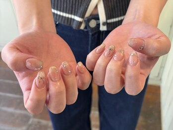 リヘッドモエカネイル(reHEAD/moeka nail)/ワンホンネイル. ¥7150