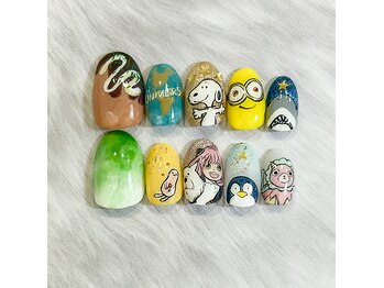 大阪旅行のオーダーネイルチップ