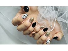 ネージュ(neige)/gold×black leopard