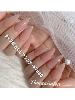 ハナアイ サロン 新大久保店(hanaai salon)/チップ長さだしワンカラー7980