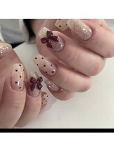 ルミエール ネイル 桜新町(Lumiere Nail)/クリスマス/冬ネイル/ツイード