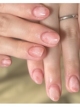 アップルネイル(apple.nail)/3【ニュアンスアート】ピーチ