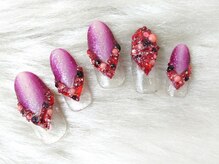 アンジェヴォーグ 名古屋本店(Angevogue)/シンメトリーダイヤ三角フレンチ