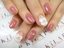 ネイルサロン キラップ(Nail Salon KiLAP)/【￥6980】３Dお花ネイル♪