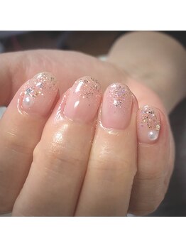 純銀☆ラメグラデーション