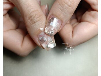 フローフェン(Floofen)/インクアート×お花