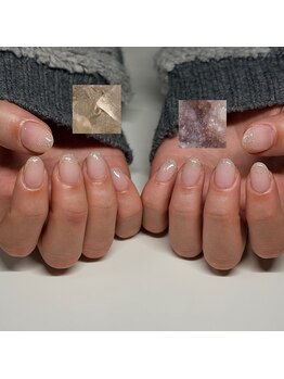 アスネイル(asu nail)/ワンカラー+ラメ