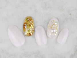 ☆ホワイト×べっ甲ネイル☆