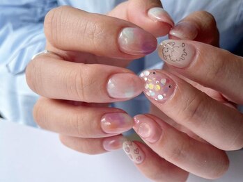 アイネイルズ 梅田店(I nails)/落書きニュアンスミラー¥10700