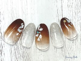 秋グラデネイル