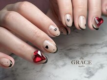 グレース ネイルズ(GRACE nails)/ブラックフレンチ